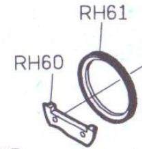 Двигатель ткани в сборе с креплением RH61-E (SMA 119136+119138) (original)